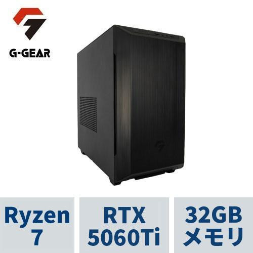 ゲーミングPC G-GEAR Aim GB7A-G257B/CP1 Ryzen7 7800X3D /RTX5060Ti(8GB版) /32GBメモリ /1TB SSD /WiFi7+Bluetooth対応