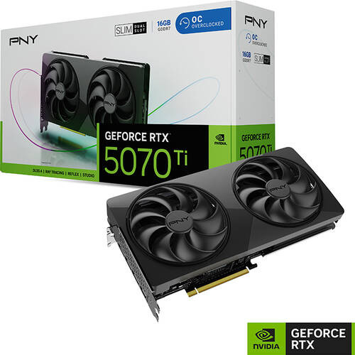 PNY GeForce RTX 5070 Ti 16GB OC SLIM　VCG5070T16DFSXPB1-O｜ツクモ　店