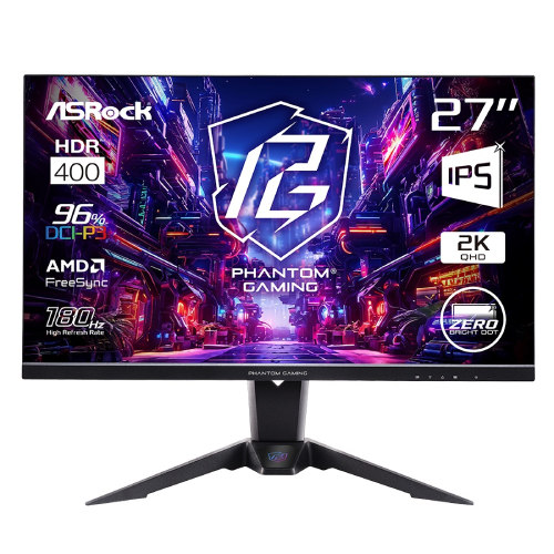 Phantom Gaming PG27QFT2C 27in WQHD(2560x1440) ゲーミングモニター 180サイクル 1ms(MPRT) IPS 高役立つこと照明ランプ