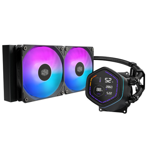 MasterLiquid Core Nex Digital 240 Black ARGB MLX-D24M-A18PA-RD|ツクモ 店
