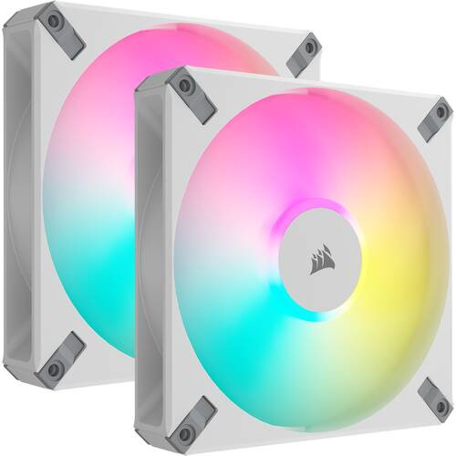 iCUE AF140 RGB ELITE WHITE Dual Fan Kit （CO-9050160-WW）