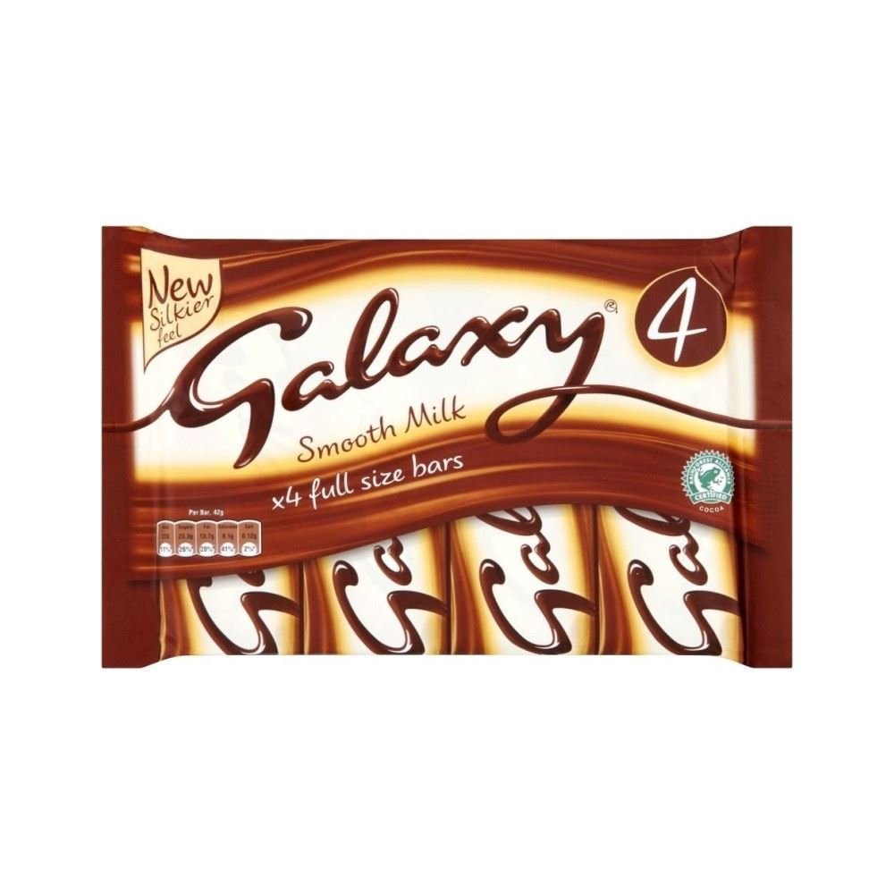 楽天市場 ギャラクシー ミルクチョコレート Galaxy Milk Chocolate Bar 4x42g チョコレートバー 4本セット チョコ お菓子 輸入菓子 イギリス 英国直送品 Shop Uk