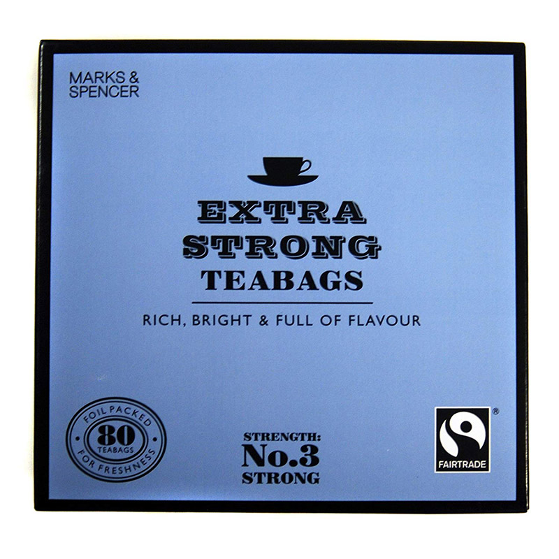 楽天市場 マークス スペンサー Marks Spencer Extra Strong Tea 紅茶 エクストラストロング 80ティーバッグ 80bags 250g イギリス 英国直送品 Shop Uk