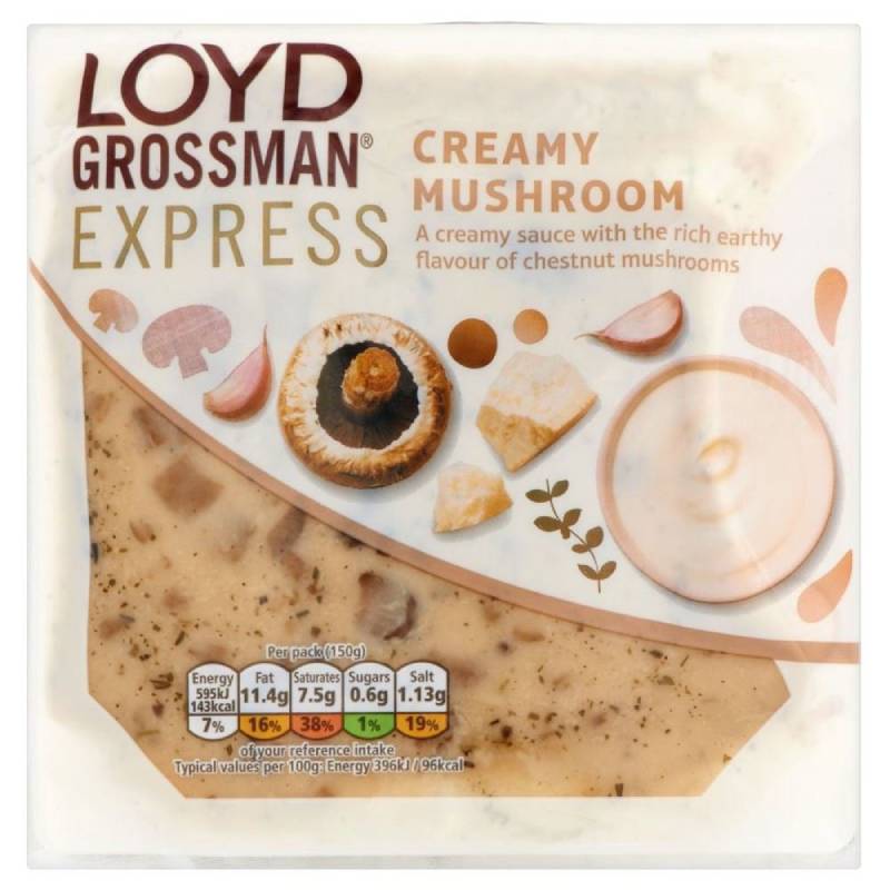 Loyd Grossman Pasta Sauce for One - Creamy Mushroom & Thyme (150g)ロイドグロスマンパスタソース - クリーミーマッシュルームとタイム（ 150グラム）画像