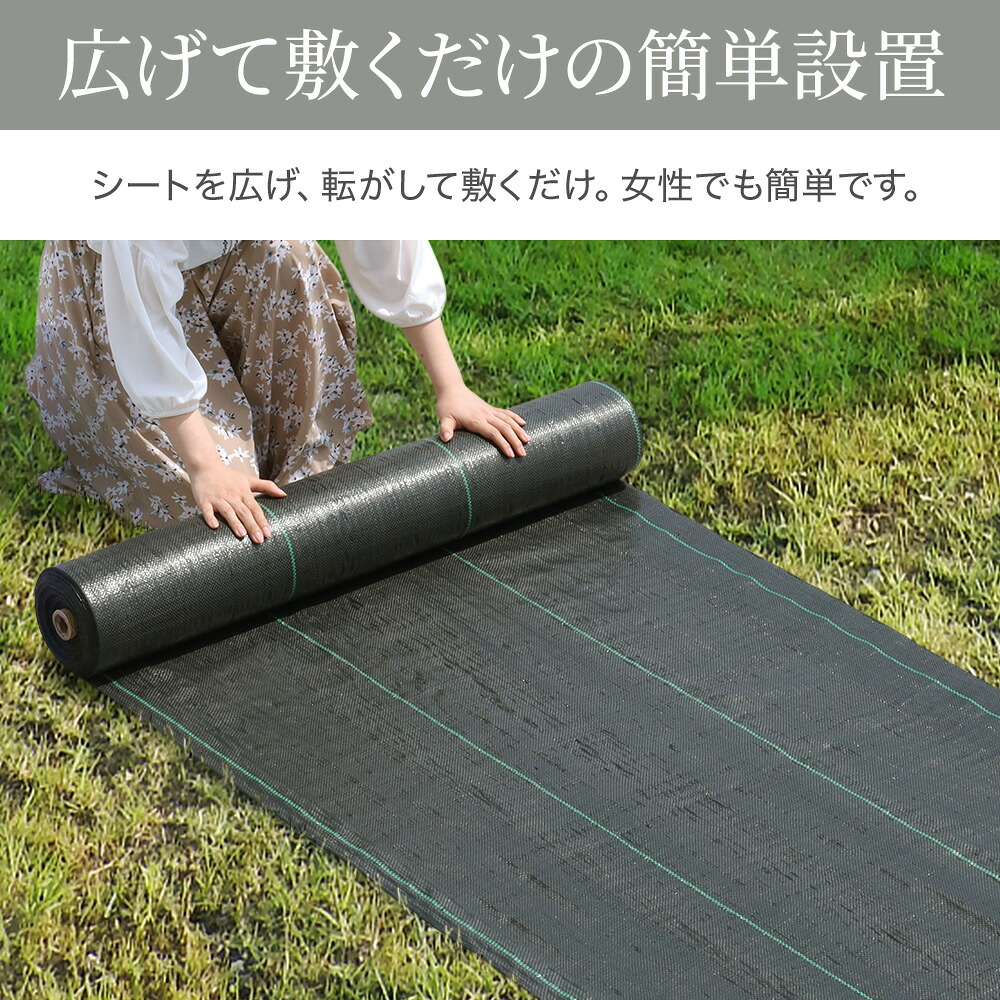 先着クーポン利用で8 680円 19 芝生 草 防草シート 100m 2m Diy 雑草 Uv剤入り 時 雑草防止シート 人工芝 ロール 火 庭 雑草シート
