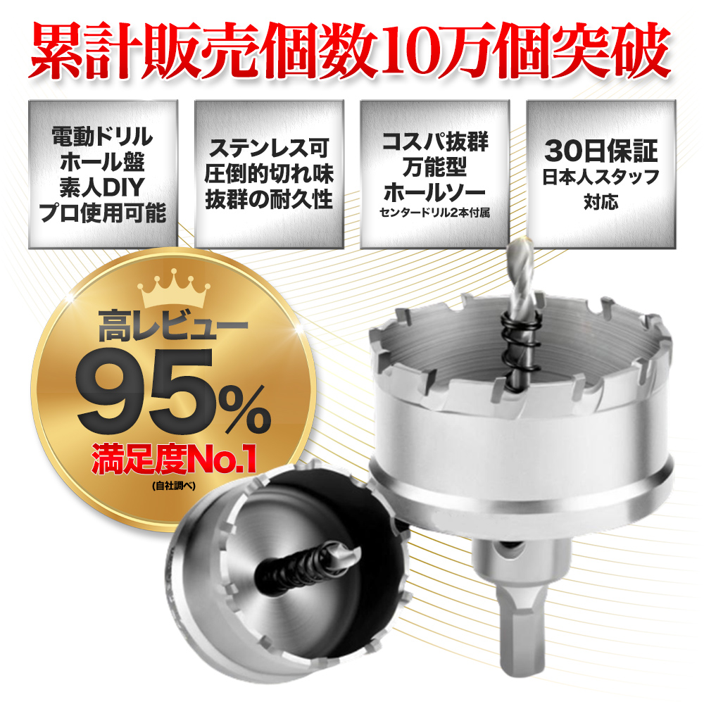 定価の88％ＯＦＦ Utoolmart 超硬セミロングホールソー 硬カッター