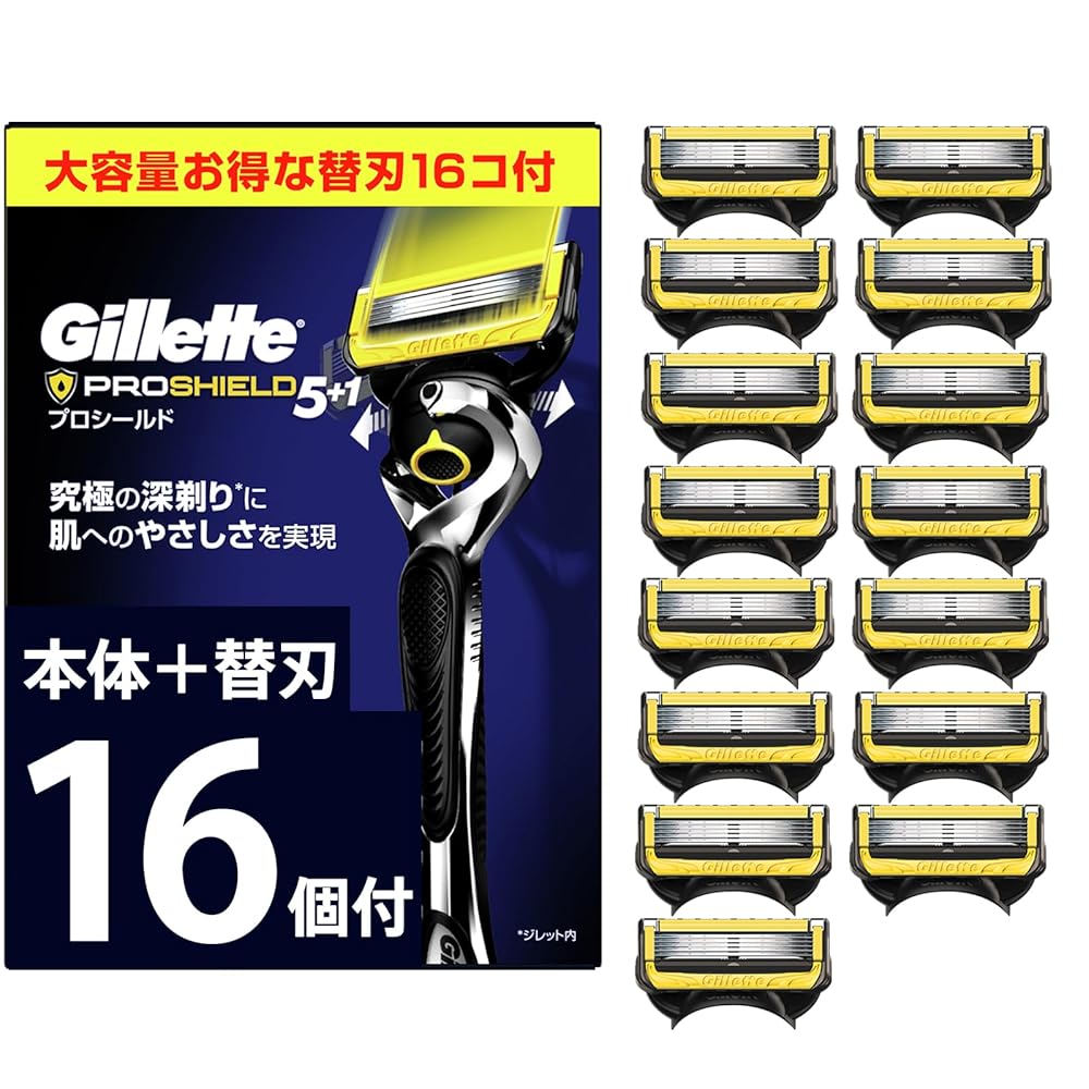 楽天市場】ジレット Gillette【プロシールド本体＋替刃6個付
