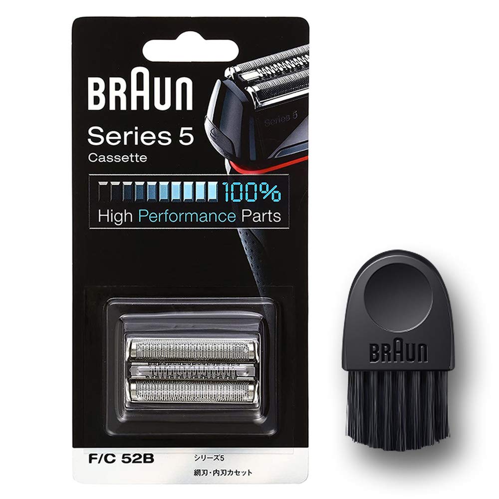 ブラウン BRAUN 替刃 旧シリーズ5 シェーバー F/C52B-b ブラック ブラシ付き