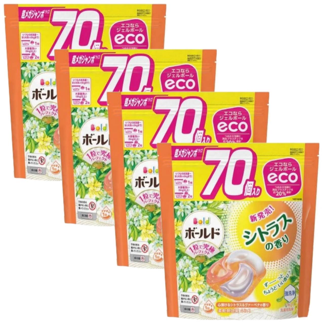 Amazon | P&G ボールド ジェルボール4D シトラス 詰替 超メガ