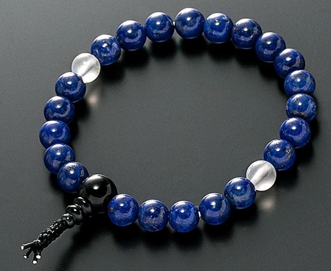 ラピスラズリ　念珠 楽天市場】腕輪数珠（念珠） ラピスラズリ 《瑠璃石》 共仕立 8ミリ