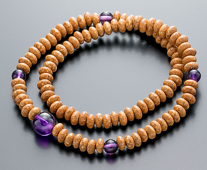 楽天市場】腕輪 数珠 念珠 紫水晶 アメジスト 12mm 糸魚川翡翠