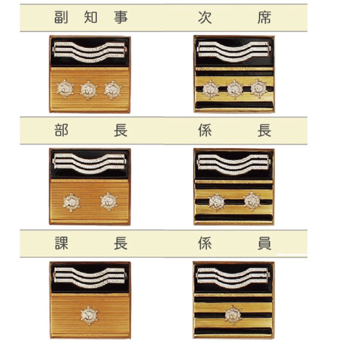【メール便OK（40点まで）】【金属製／ピン式】消防関係職員　胸章（階級章）