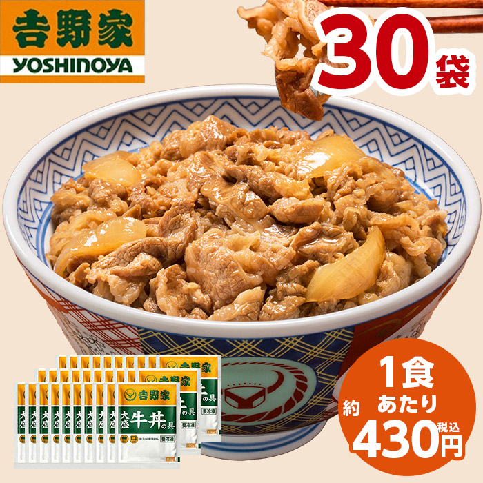 吉野家 大盛牛丼の具30食（4.8kg）00801