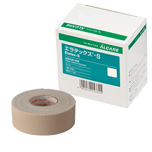 84 以上節約 メール便 定形外 ポスト投函 送料無料 粘着性弾力包帯 アルケア エラテックス S Alcare Elatex S 3号 2 5cmx5m 伸長 2巻入りx3箱セット 全6巻 肌にやさしいアクリル系粘着剤を使用 糊残りも大幅に低減しました Qdtek Vn