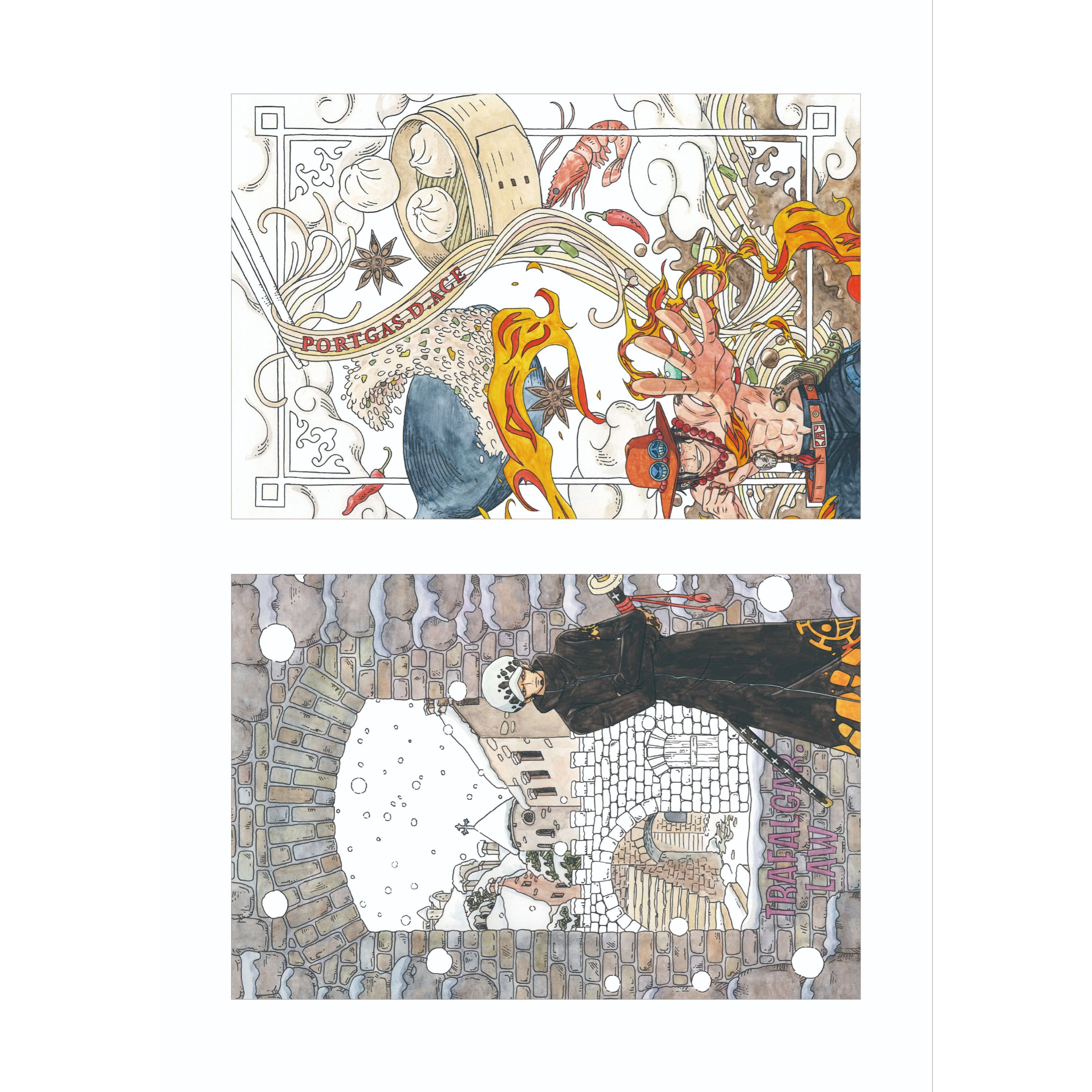 公式】塗り絵セレクション ワンピース ぬりえ【メール便5冊まで】[S03]