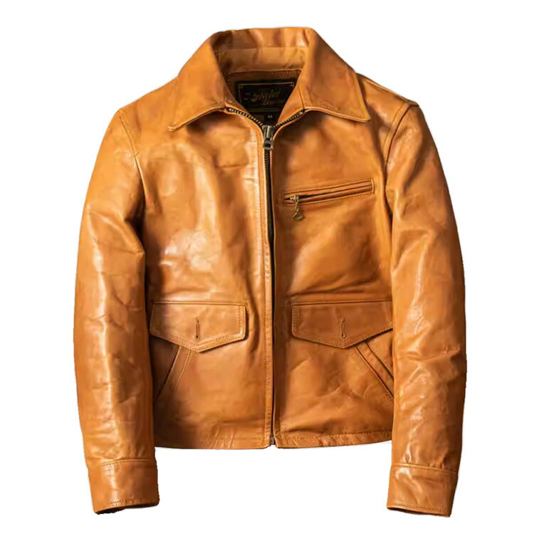 楽天市場】シングルライダースジャケットメンズ・イエロー