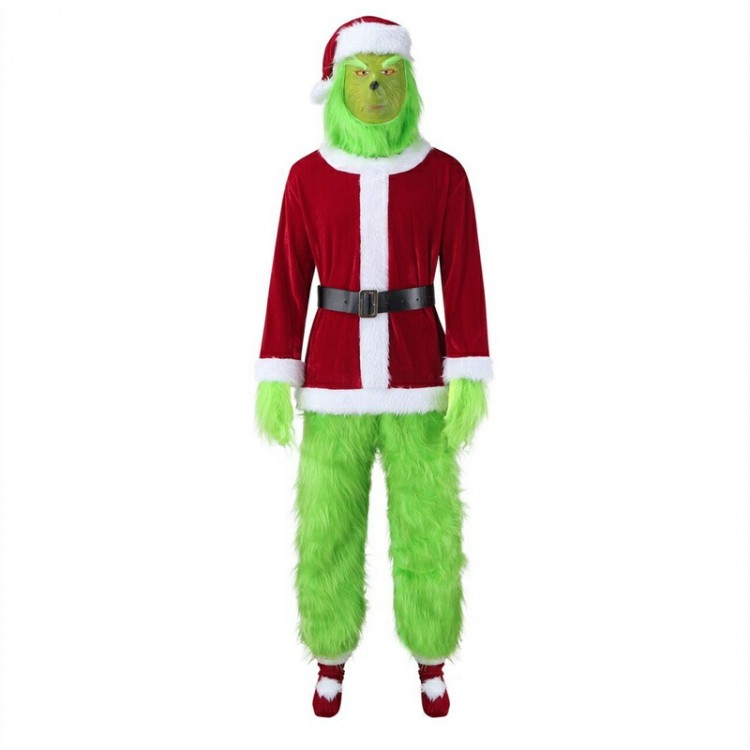 ハロウィン サンタコスプレ カップル グリーン サンタクロース サンタセット メンズ用 クリスマス コスチュームcosplay忘年会大人用 コスプレ衣装 クリスマスコスプレ クリスマス衣装