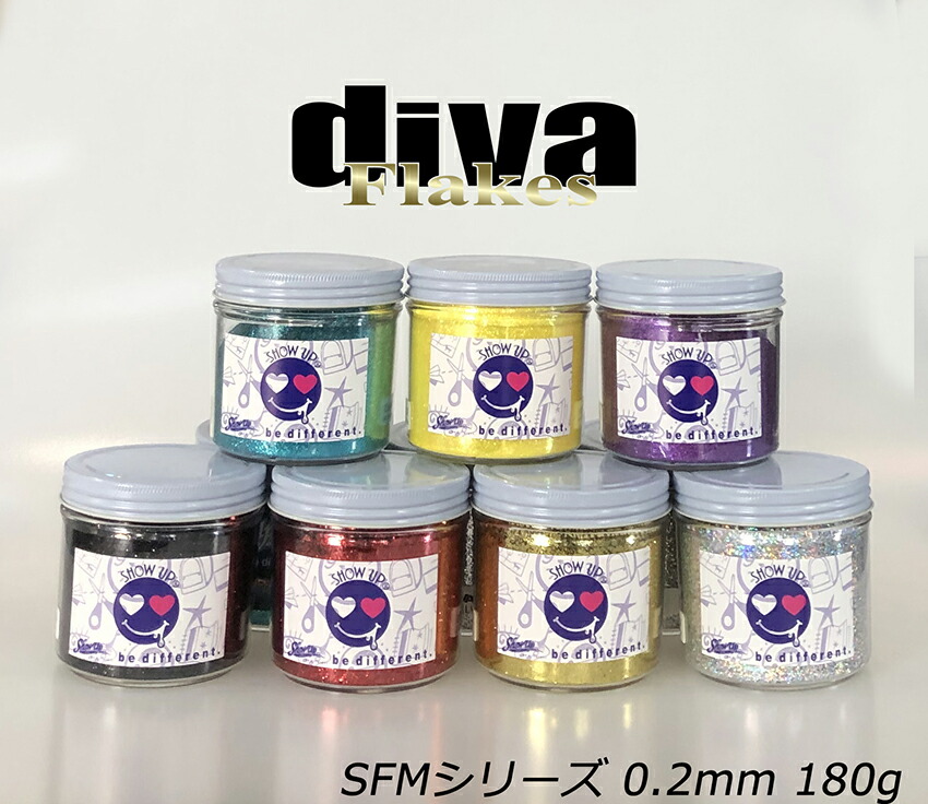 【楽天市場】DIVAフレーク180g SFシリーズ 0.4mm 1/64インチ 塗料 ペイント 車 バイク 建築 カラー デザイン アート カスタムカラー  フレーク ラメ ファッション : SHOW UPカスタムカラー