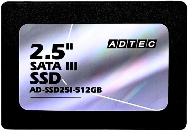 アドテック SSD 512GB 3D TLC 2.5インチ SATA 3年保証 AD-SSD25I-512G|スリースター商事
