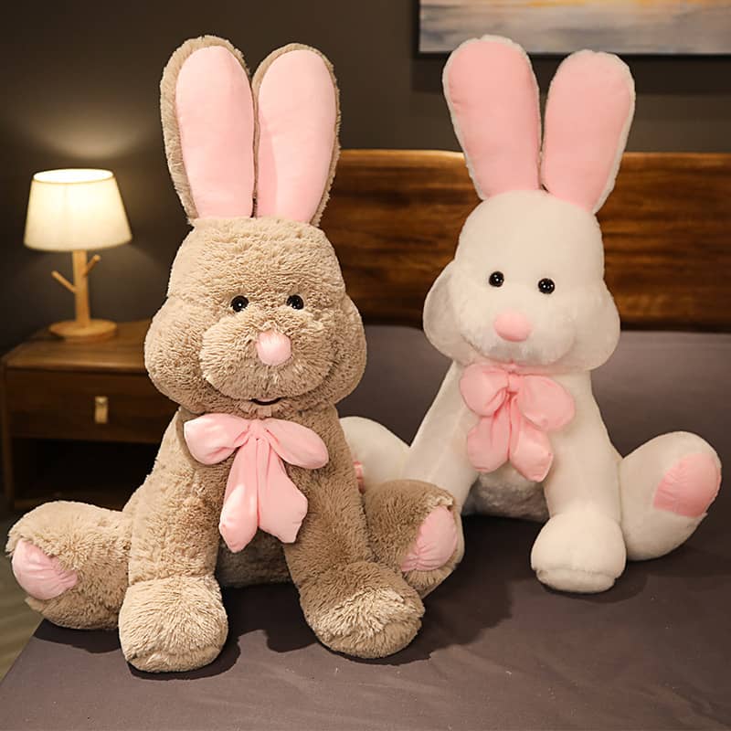 ピンク、イエロー、うさぎ 楽天市場】【送料無料】うさぎのぬいぐるみ HUGFUN Plush Bunny