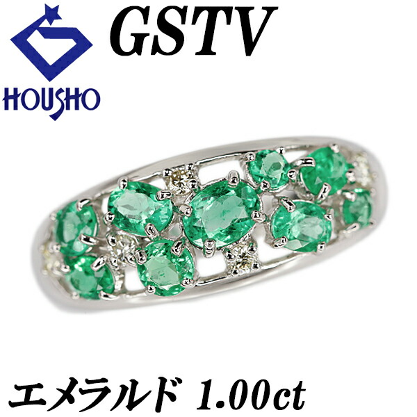 ★【新品未使用品】PT950 エメラルドダイヤトップ　GSTV 19-2★ 楽天市場】GSTV エメラルド ペンダントトップ ダイヤモンド
