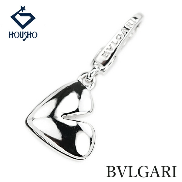 【母の日 ギフト】ブルガリ クオーレハート ペンダントトップ K18ホワイトゴールド BVLGARI チャーム 地金のみ 石なし 【中古】【905635】
