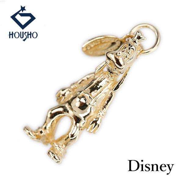 【母の日 ギフト】ディズニー ペンダントトップ K14イエローゴールド Disney グーフィー GOOFY キャラクター 地金のみ 石なし 【中古】【905545】
