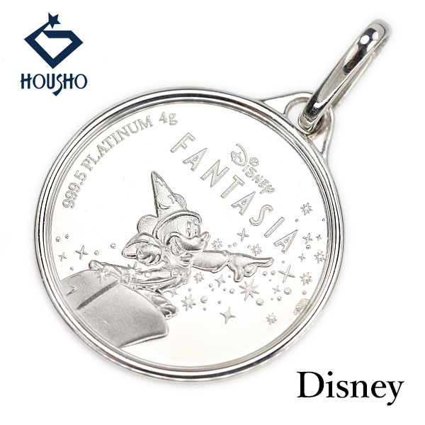 【母の日 ギフト】ディズニー ペンダントトップ Pt1000インゴット Pt1000 Disney ファンタジア FANTASIA 100周年 ミッキーマウス MICKEY MOUSE キャラクター 【中古】【905548】