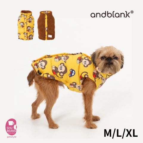 犬 冬服 後ろ側食い違い 防寒 南京豆エテ公 リヴァーシブル より良い 韓国 ブランド名 andblank 今めかしい カワイイ インスタ映え 裾あたり近所合わせる 中綿入り口・入口 軽さ