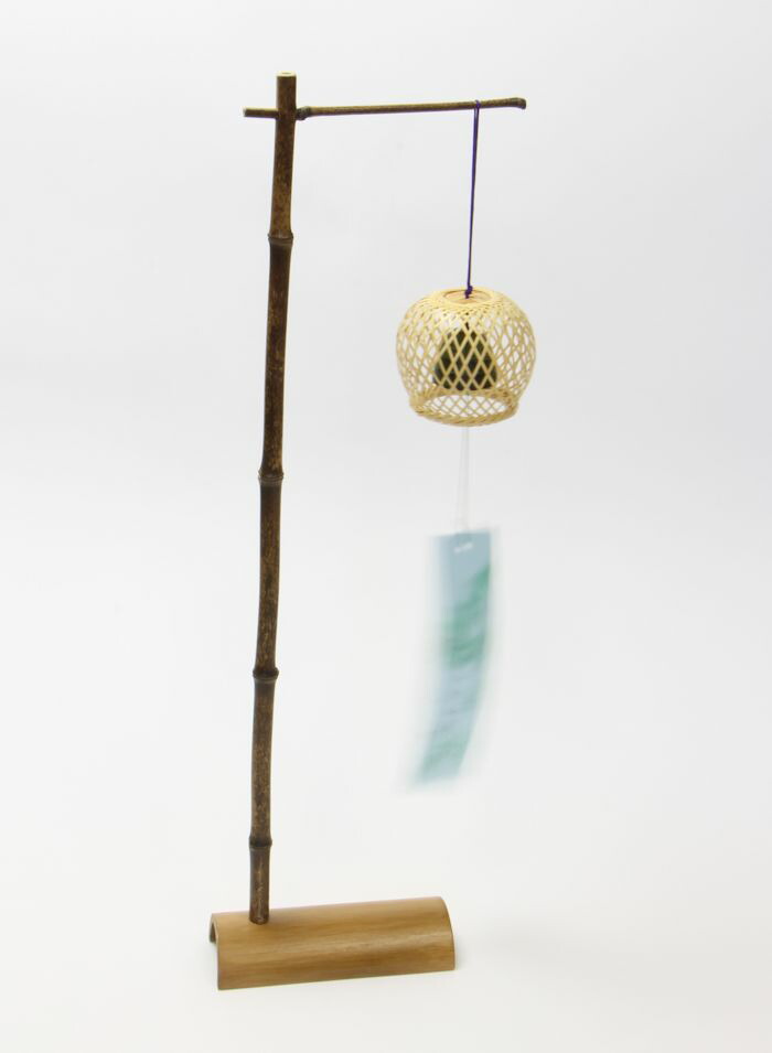 三重奏風鈴 黒竹風鈴スタンド付き③ 三重奏風鈴 黒竹風鈴スタンド付き③