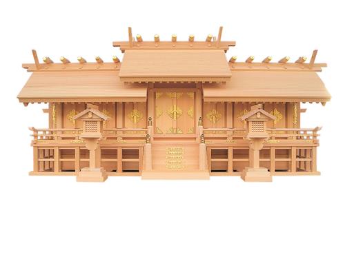 神棚 大型御膳上等神棚 天恵七社 総木曽ひのきからだ付き 日本製