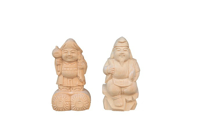 極上　瓢箪根付　恵比寿大黒入り 楽天市場】恵比寿:大黒 21cm [ 恵比寿天 大黒天 三州瓦 瓦