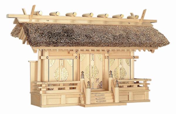 楽天市場】伊勢神宮の街、伊勢市から発送【幅70×奥26×高40cm】神棚-茅