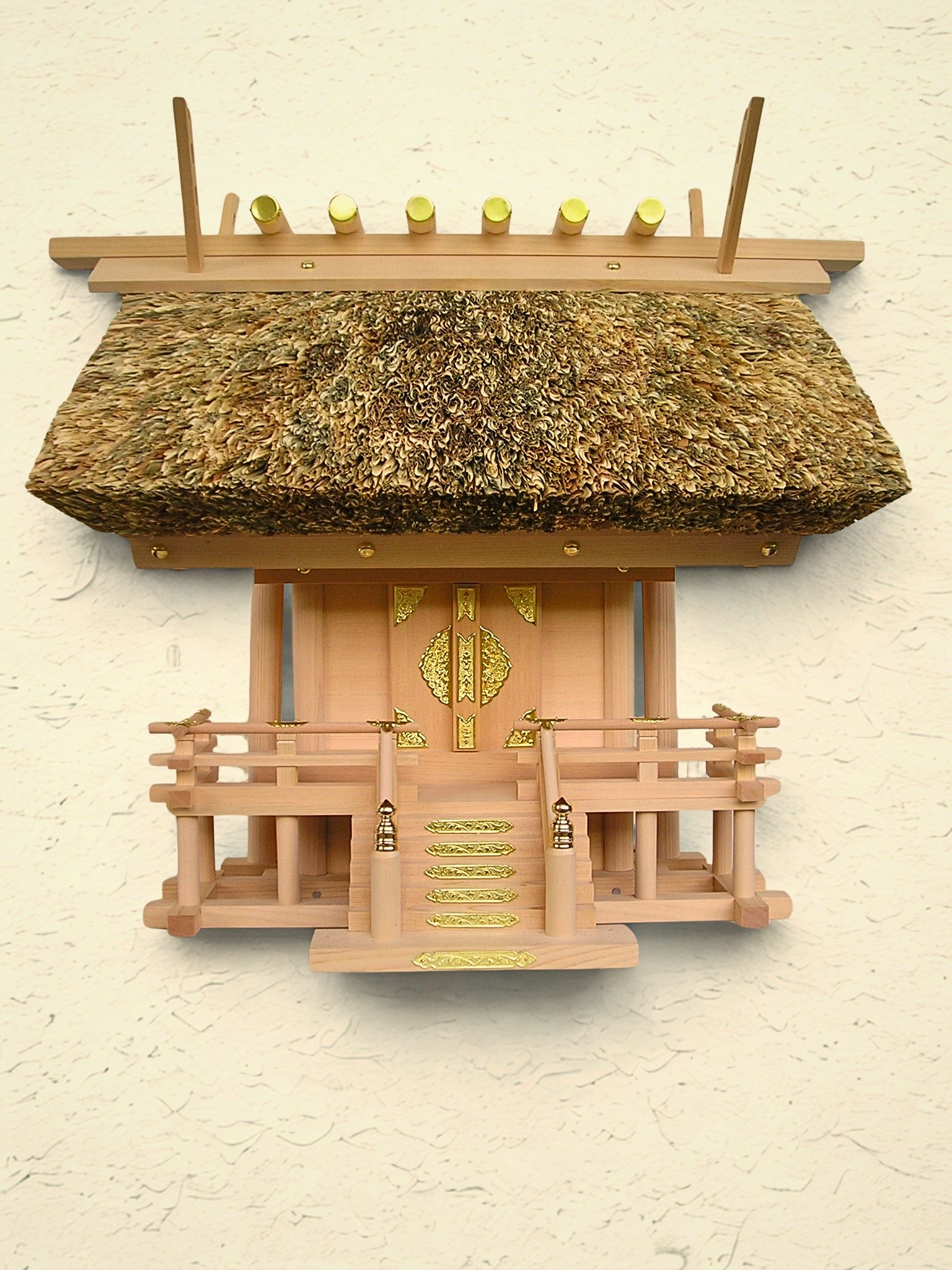 神棚 茅葺一社 小 (木曽ひのき) 日本製