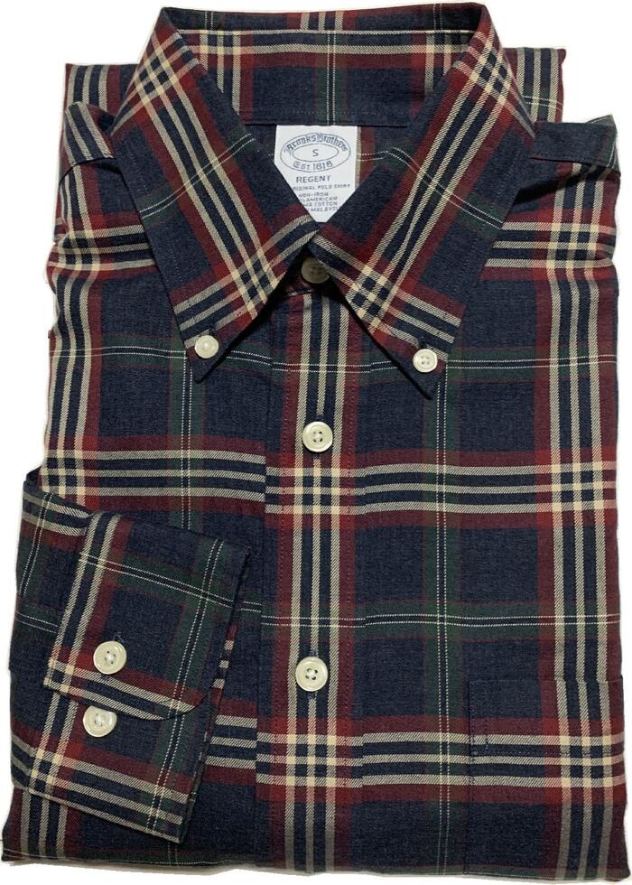 ブルックスブラザーズ 長袖 ボタンダウンシャツ チェック 黒 ブラック系 Brooks Brothers SHIRTS 054｜SHUFFLE STORE