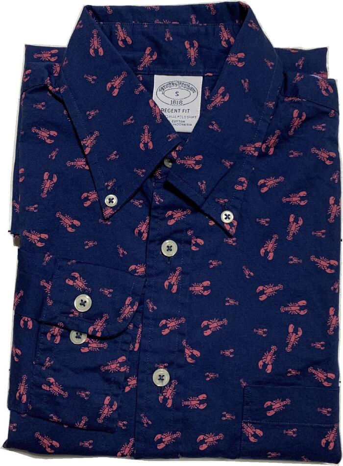 楽天市場】ブルックスブラザーズ 長袖 ワイドカラーシャツ ドット