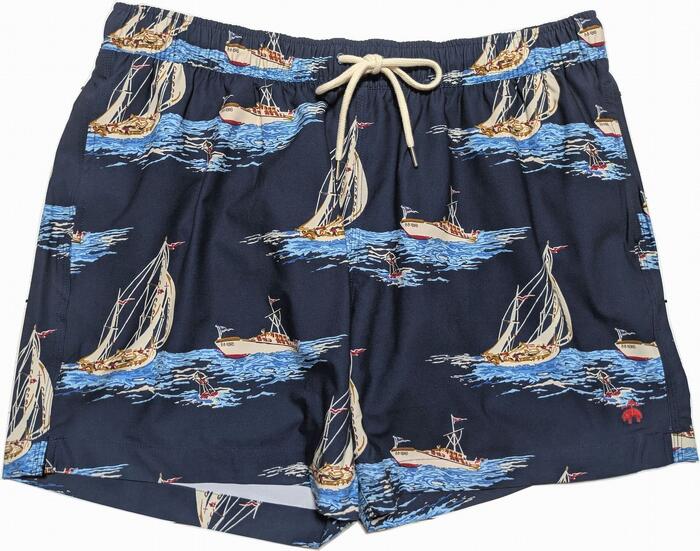 ブルックスブラザーズ 海水パンツ スイムパンツ サーフトランクス 水着 ネイビー Brooks Brothers SWIM SHORTS 039｜SHUFFLE STORE