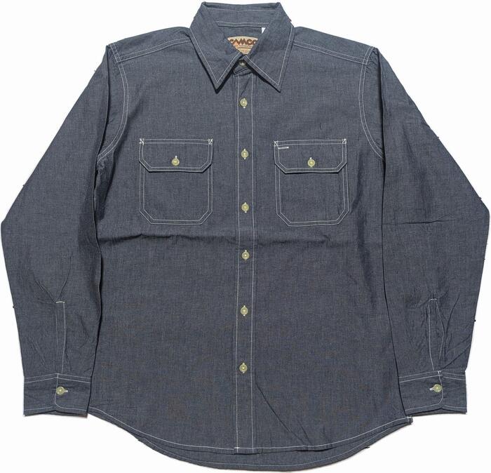 カムコ 長袖 シャンブレーシャツ 米国海軍 メンズ CAMCO CHAMBRAY SHITRS 036