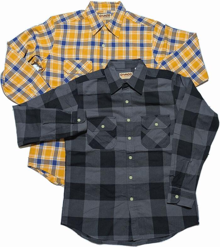 カムコ 長袖 綿織物 照合のしるし 細工物プルオーバー メンズ CAMCO L/S 2 PLAID WORK SHIRTS 059