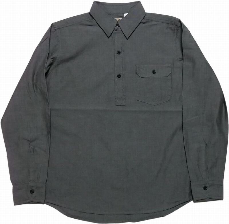 カムコ 長袖 ティーシャツ シャンブレーシャツ 黒いこと メンズ CAMCO COTTON CHAMBRAY SHIRTS 037