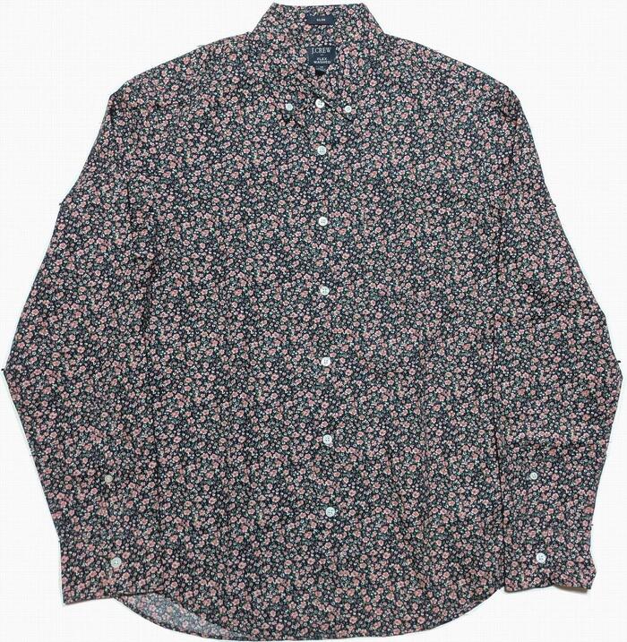 ジェイ労働者の一団 長袖 プリントボタンダウンシャツ 花柄 米国海軍 メンズ J.CREW SHIRTS 052