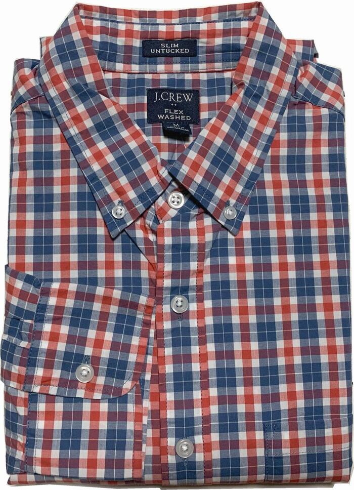 ジェイ労働者の一団 長袖 照合のしるし ボタンダウンシャツ 青み メンズ J.CREW BD SHIRTS 004