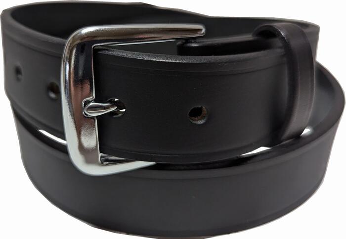 豆の町なめし革 亜米利加製 本革製 なめし革 胴締め 黒 黒いこと メンズ BOSTON LEATHER BELT BLACK 003