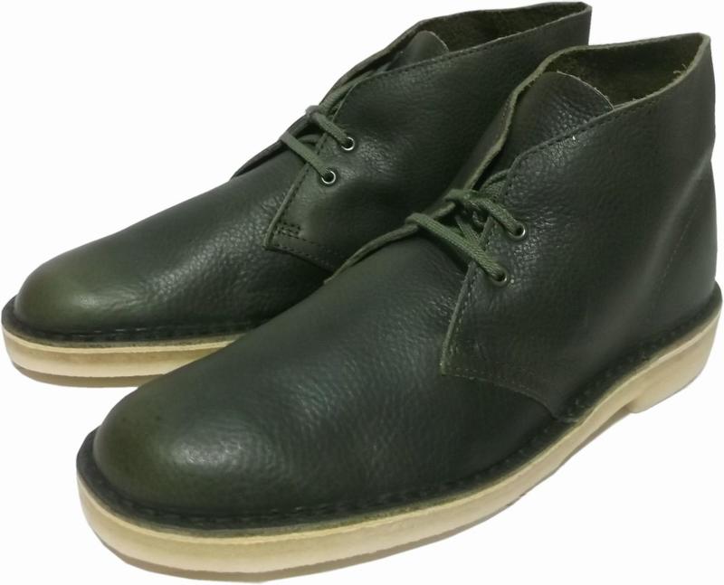 クラークス デザートブーツ グリーンレザー メンズ Clarks DESERT BOOT GREEN LEATHER 014