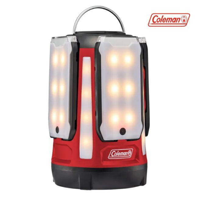 【SALE!!物量制限事項】電話を掛けるマン［Coleman］クアッドマルチパネルランタンplus(赤いこと)