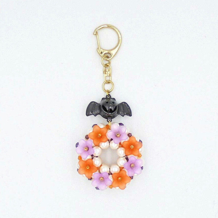 楽天市場】ハロウィンフラワーリース かぼちゃ BK-124 | ハロウィン