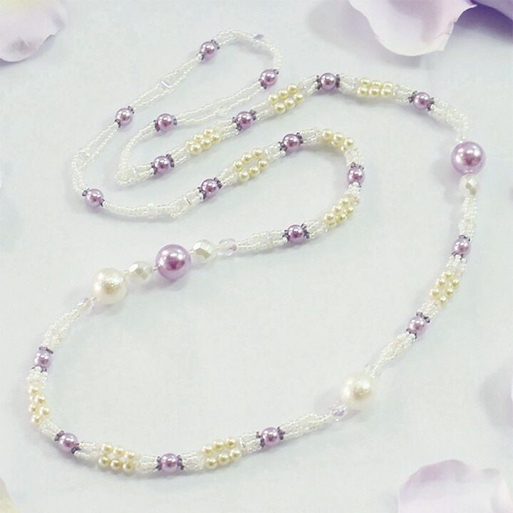 楽天市場 Uvパールアクセサリーキット ネックレス Uvpa 1 キット パールキット ｕｖパール パール ネックレス アクセサリー 手作り 手芸材料の通信販売 シュゲール