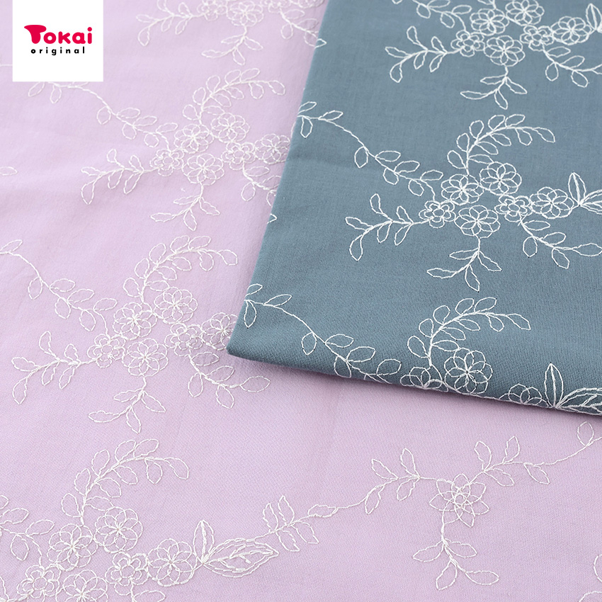 【サリースコット】コットン混 フラワーエンブロイダリー 花柄刺繍中綿ブルゾン L THE YOn 2025 Summer Collection ＜フラワーエンブロイダリー