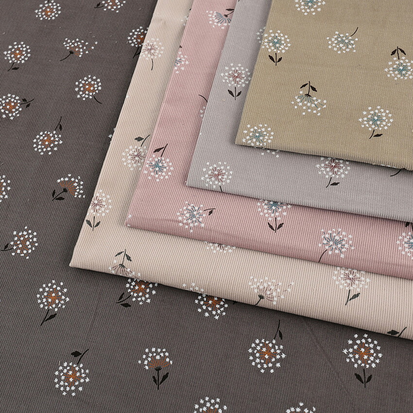 楽天市場】○くすみカラー水玉ドット柄コーデュロイ生地/人気の