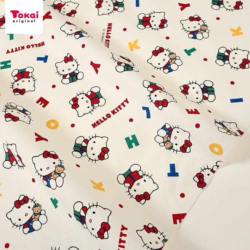 楽天市場】サンリオ ハローキティ アルファベット オックスキルト 50cm